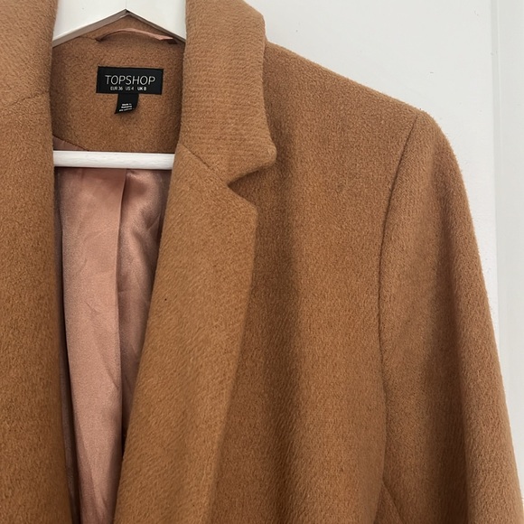 Topshop brown coat - size US 4 - Picture 7 of 16